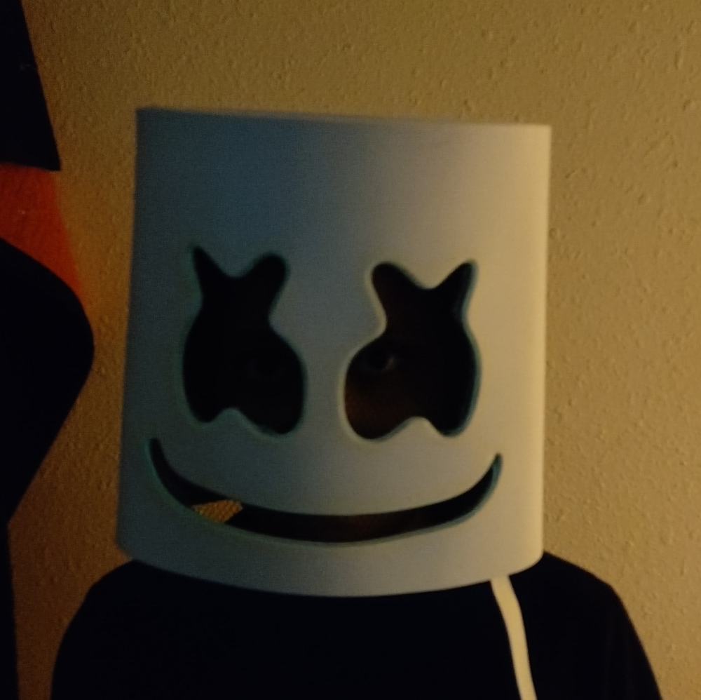 Marshmallow man headpiece blue